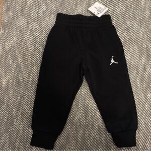 Jordan Kids Black Sweatpants with Logo